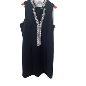 Pappagallo Navy & White Dress Size 12